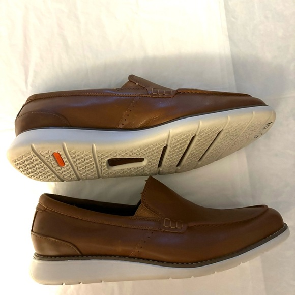NWOT Rockport loafers Total Motion Craft Venetian Cognac SZ 9.5 Brand New - Picture 9 of 14